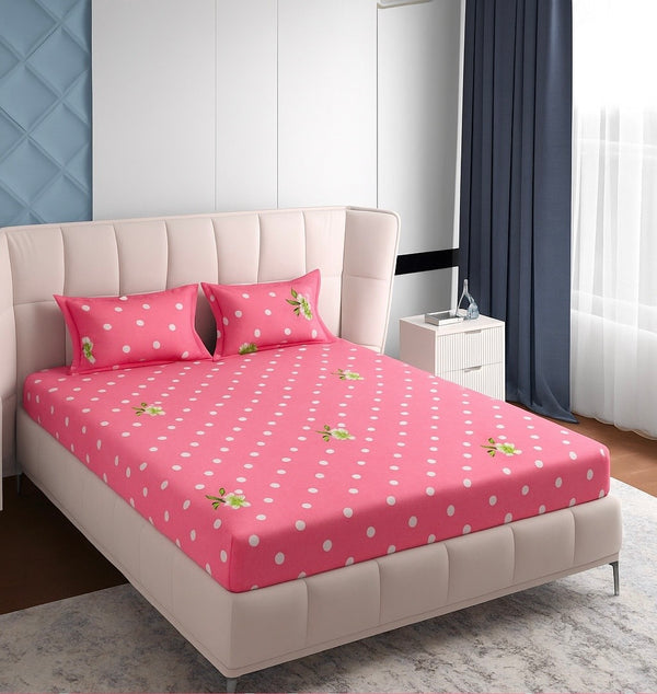Cherry Blossom Polka Bedsheet