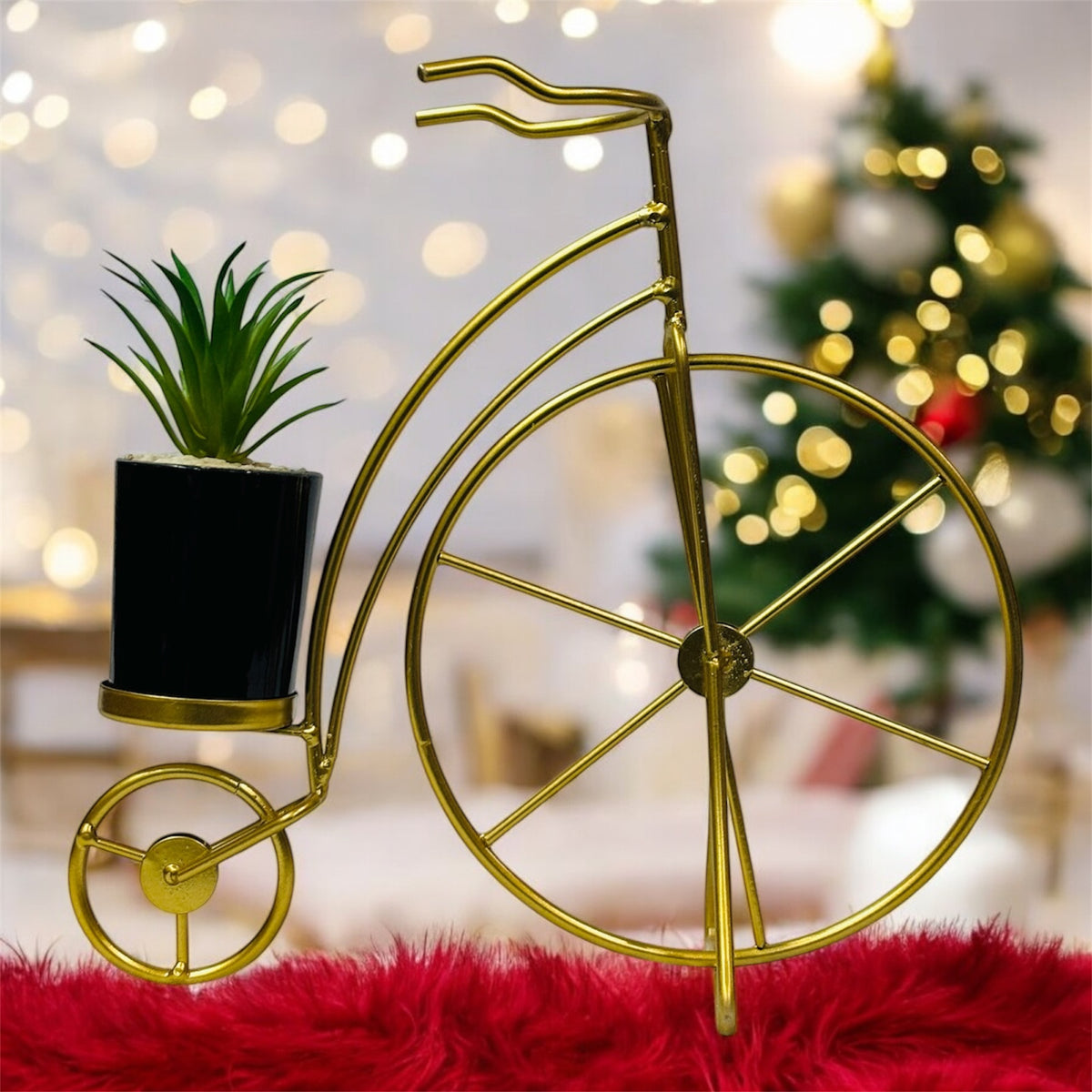 Vintage Victorian Cycle Shape Flower Vase for Home