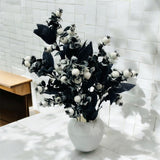 Black Berry White Leaf Planter for Home