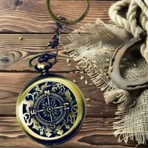 Time Antique Number Theme Design Key Chain