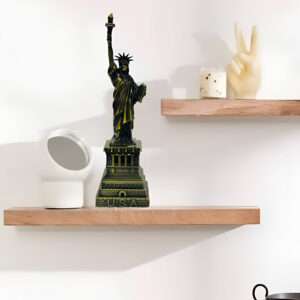 Statue Of Liberty Miniature, Monuments, Decorative Showpiece 9 Inch Decorative Showpiece - 12 cm  (Metal, Gold