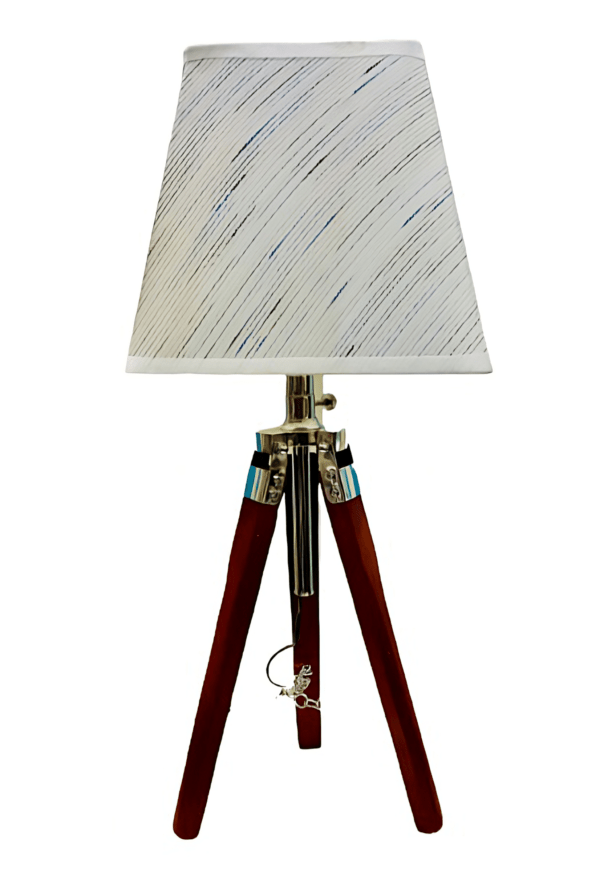 Corss Wood Decstor Table Lamp - Image 2