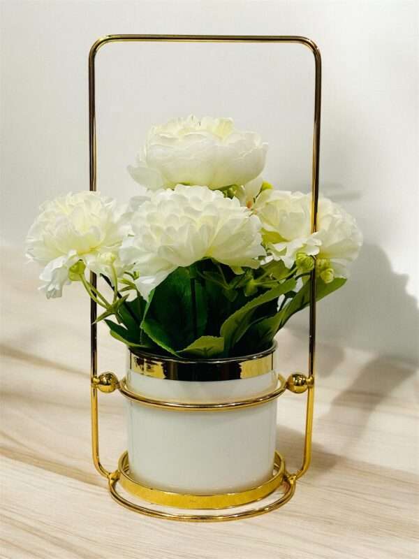 Gold Spoon Flower Pot for Home
