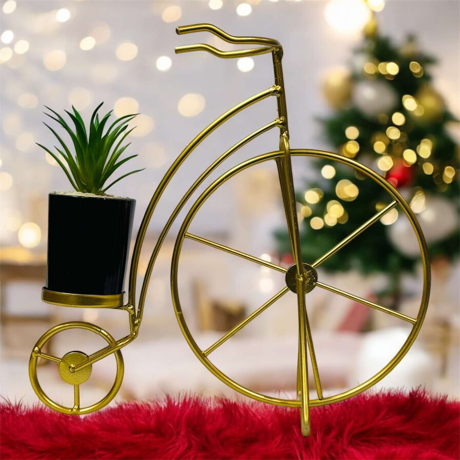 Vintage Victorian Cycle Shape Flower Vase for Home