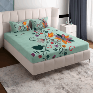 Floral Symphony Cotton Bedsheet