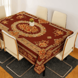 Heritage Maroon Floral Table Cover