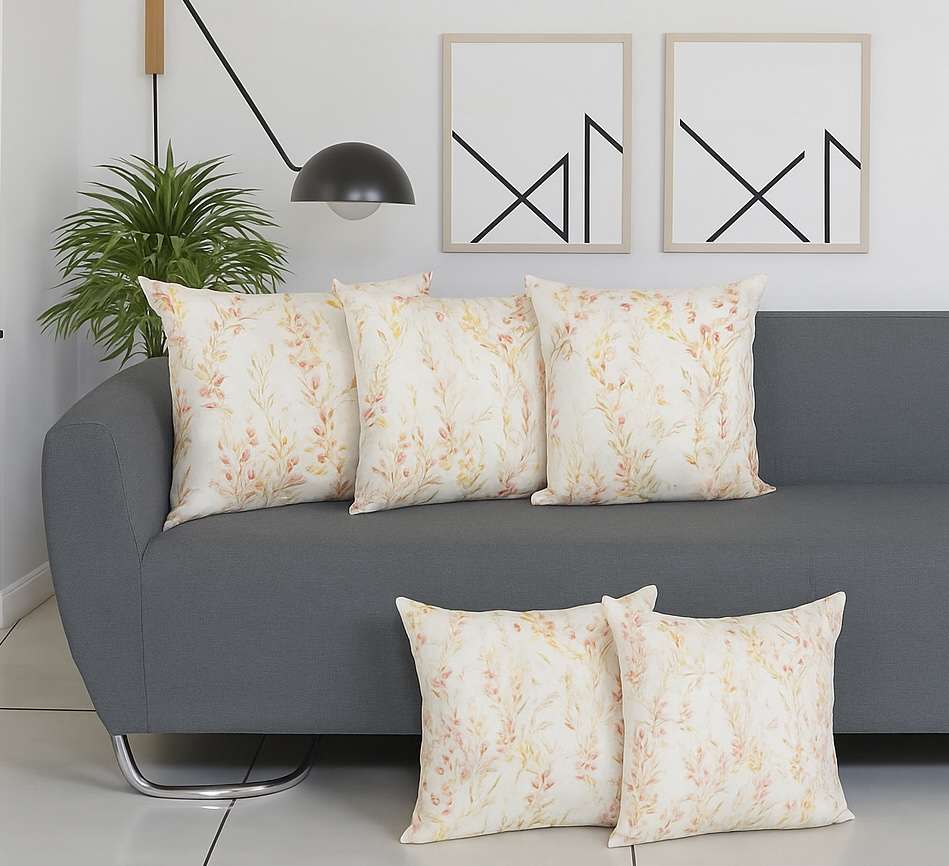 Spring Whisper Floral Cotton Cushion Cover 16 X 16