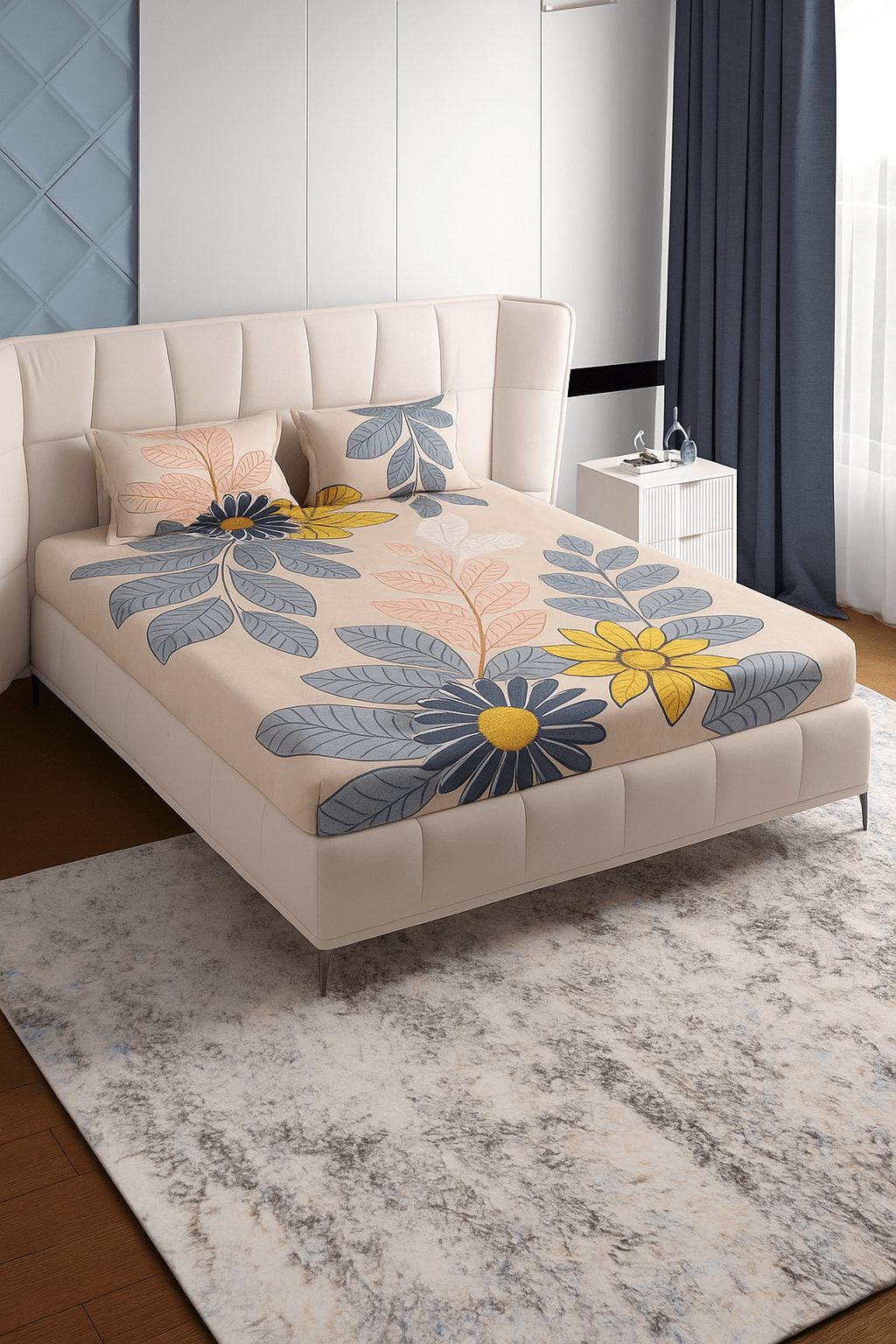 FloraDreams Cotton Bedsheet